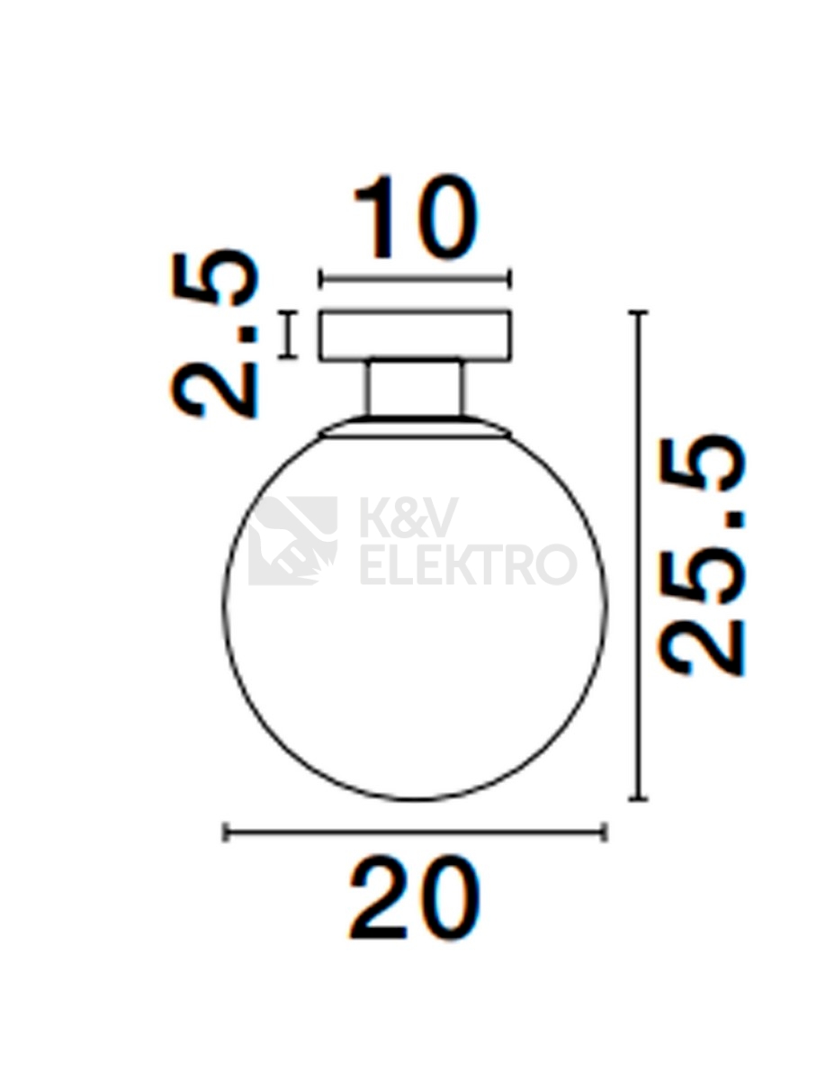 Obrázek produktu Stropní svítidlo NOVA LUCE VITA E27 9028840 bez žárovky 1