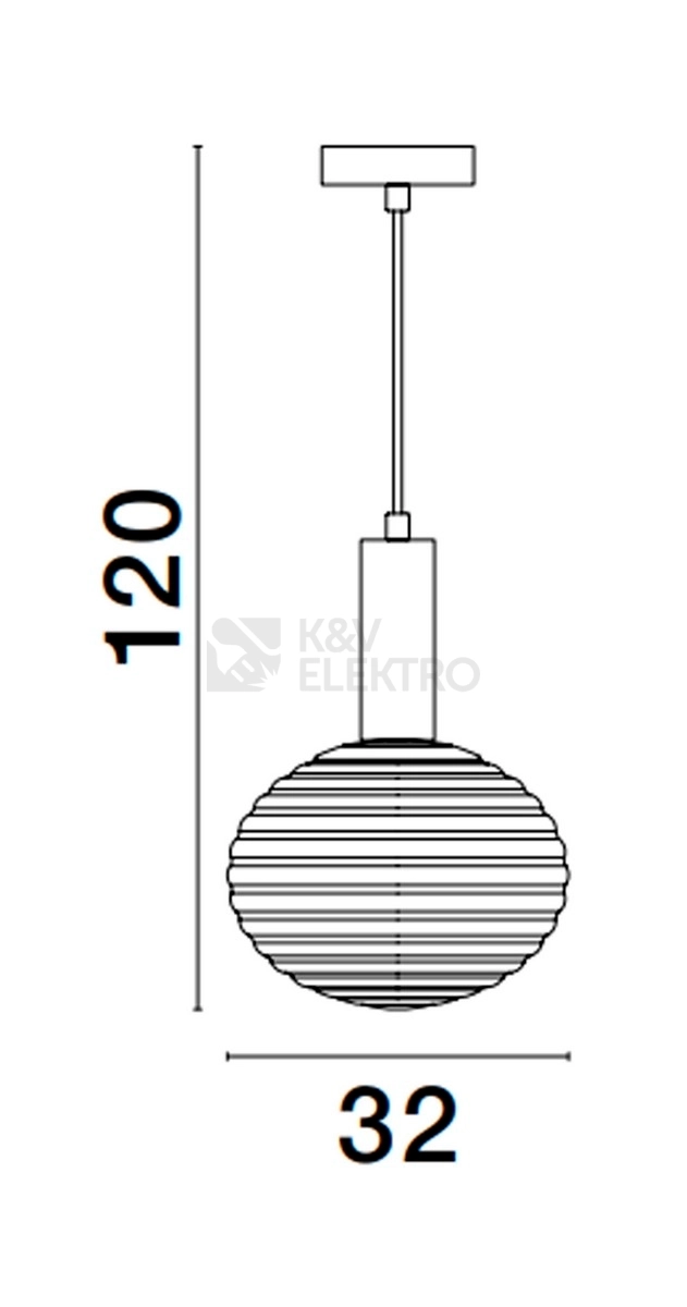 Obrázek produktu Závěsné svítidlo NOVA LUCE ALLEN Ε27 9028843 bez žárovky 1
