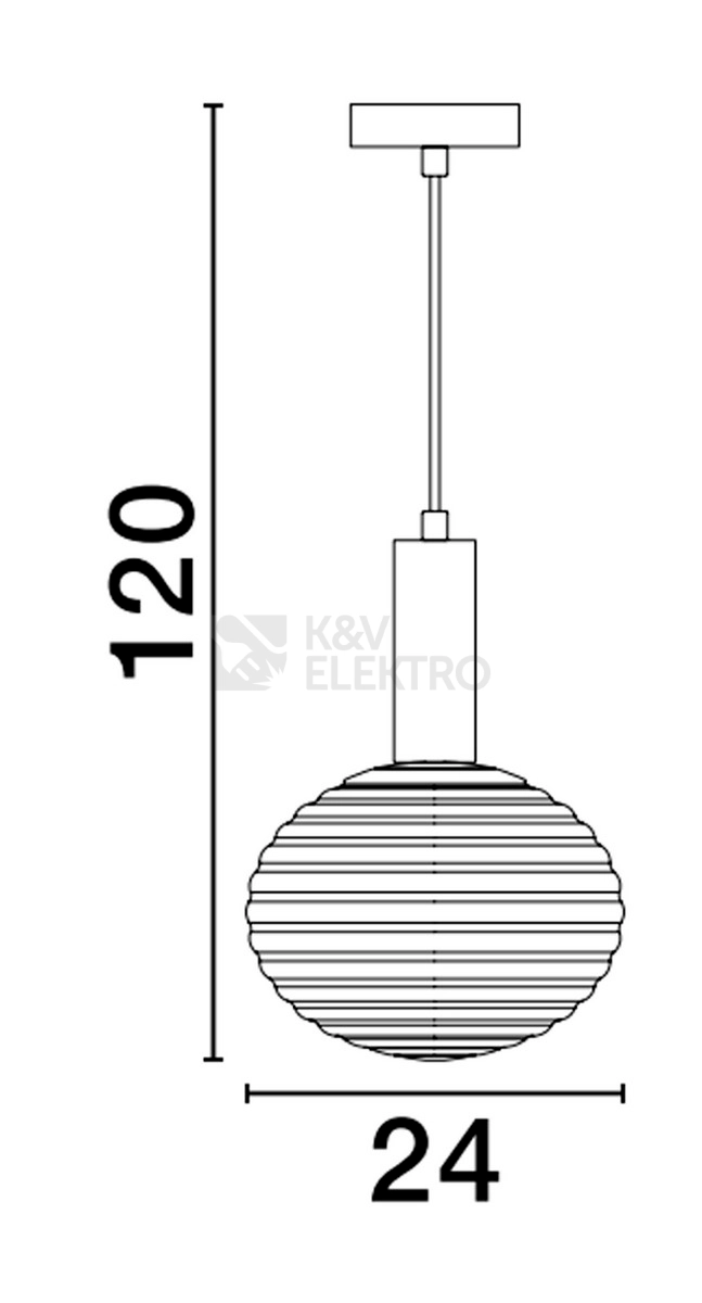 Obrázek produktu Závěsné svítidlo NOVA LUCE ALLEN Ε27 9028844 bez žárovky 1
