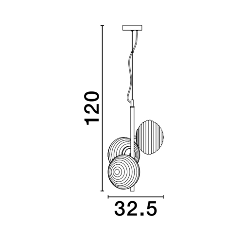 Závěsné svítidlo NOVA LUCE ALLEN E14 9028849 bez žárovky