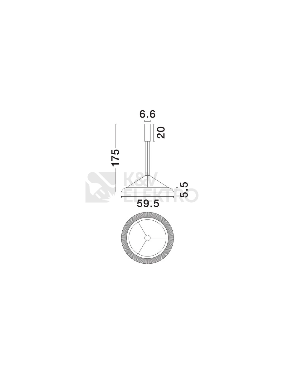 Obrázek produktu Závěsné LED svítidlo NOVA LUCE MANTLE 43W 3000K 9030110 4