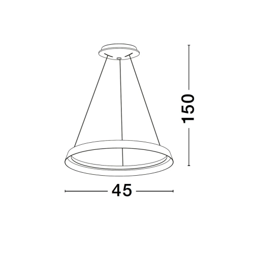 Závěsné LED svítidlo NOVA LUCE ORMI 38W 2700-3000K 9030520 stmívatelné Triac (obrázek 5)