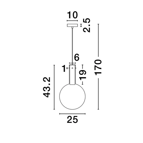 Závěsné LED svítidlo NOVA LUCE NOSTOS 6W 3000K 9030541 (obrázek 7)