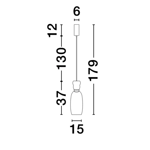 Závěsné LED svítidlo NOVA LUCE PLUMA 9W 3000K 9030545 (obrázek 6)