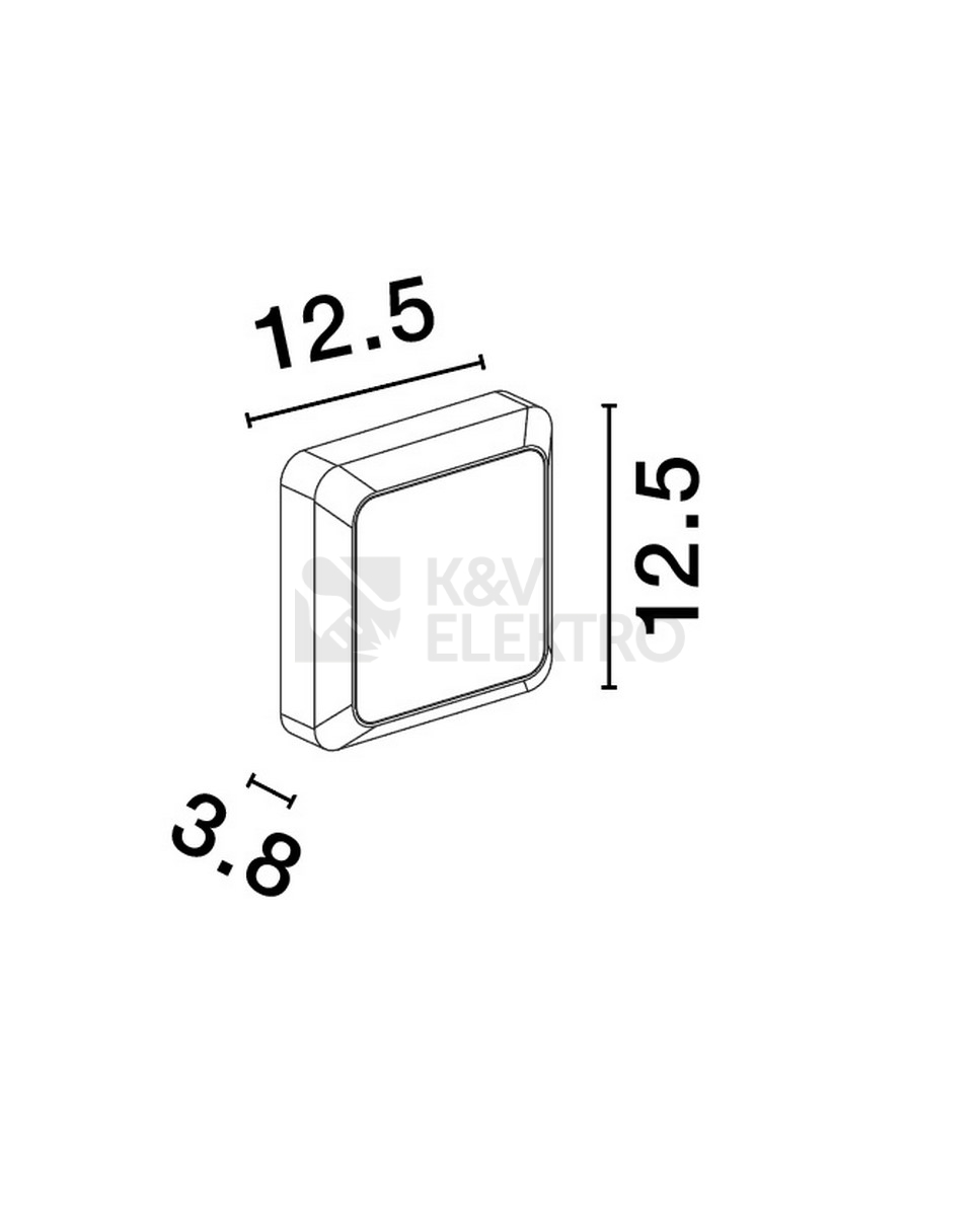 Obrázek produktu Nástěnné LED svítidlo NOVA LUCE APPIA 5W 3000K IP54 9030597 8