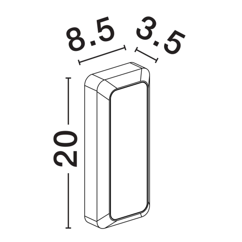 Nástěnné LED svítidlo NOVA LUCE APPIA 5W 3000K IP54 9030599 (obrázek 6)