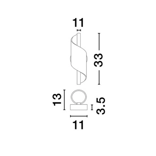 Nástěnné LED svítidlo NOVA LUCE VALENTIN 9W 3000K 9030634 (obrázek 8)