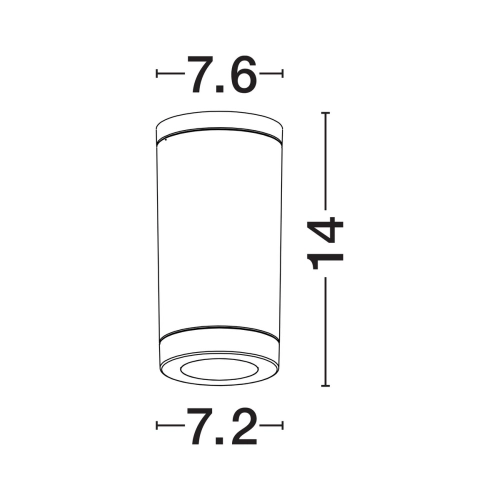 Nástěnné LED svítidlo NOVA LUCE SPOT 1W 3000K IP65 9030822 (obrázek 5)