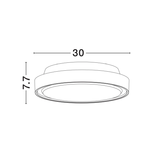Stropní LED svítidlo NOVA LUCE SKY 15W 3000K IP54 9030823 (obrázek 5)