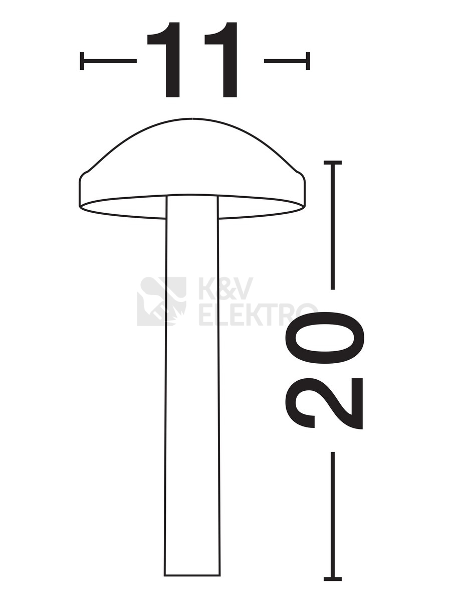Obrázek produktu Sloupkové LED svítidlo NOVA LUCE NEMO 5W 3000K IP65 9030861 5
