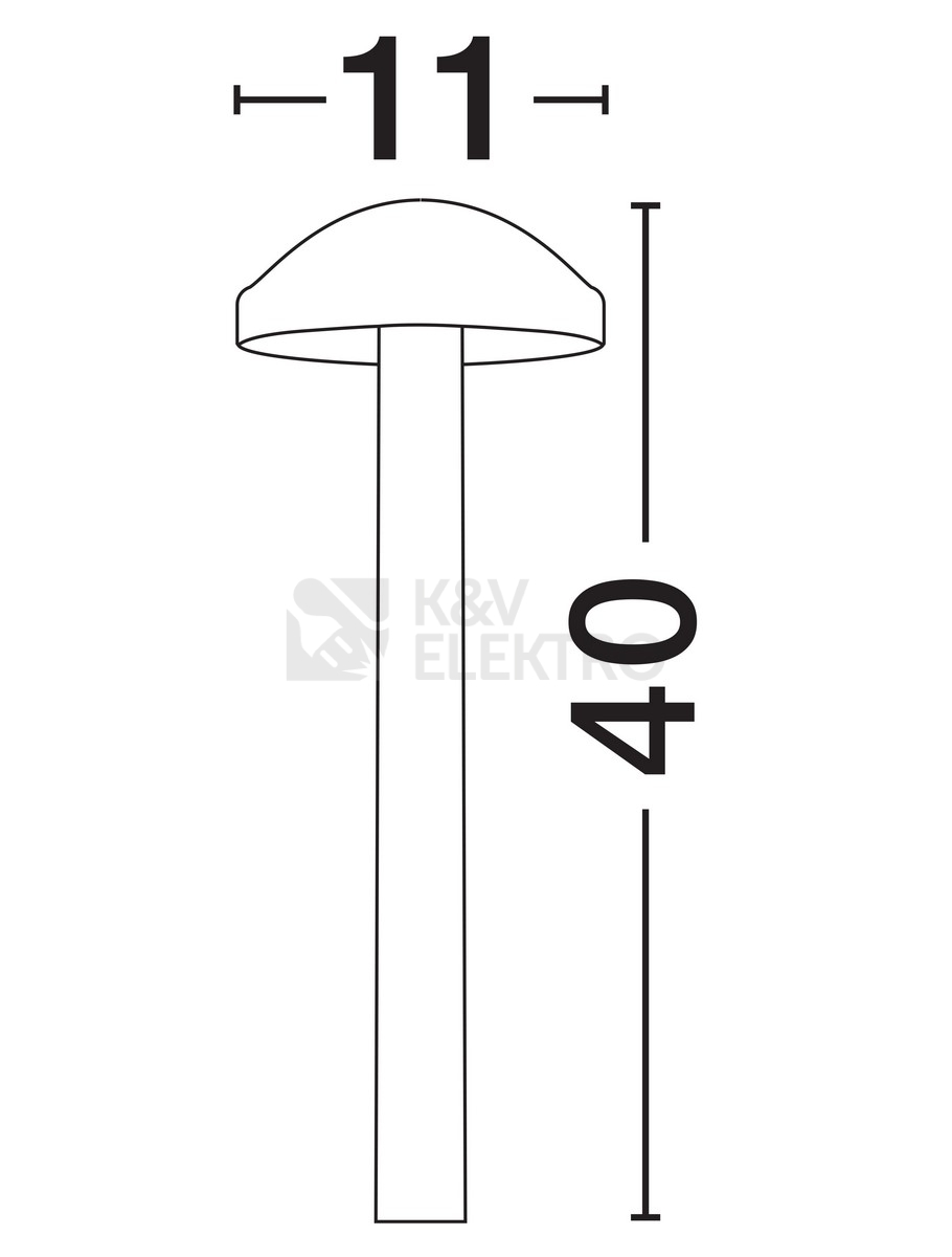 Obrázek produktu Sloupkové LED svítidlo NOVA LUCE NEMO 5W 3000K IP65 9030862 5