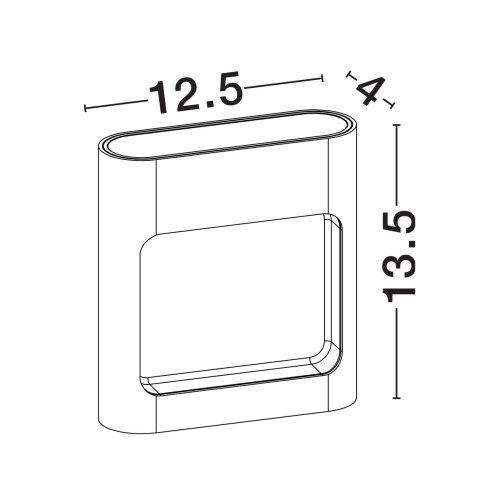 Nástěnné LED svítidlo NOVA LUCE TALL 9W 3000K IP65 9030863 (obrázek 6)
