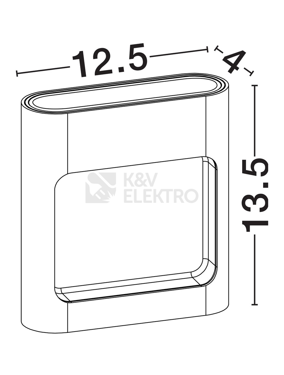 Obrázek produktu Nástěnné LED svítidlo NOVA LUCE TALL 6W 3000K IP65 9030864 5