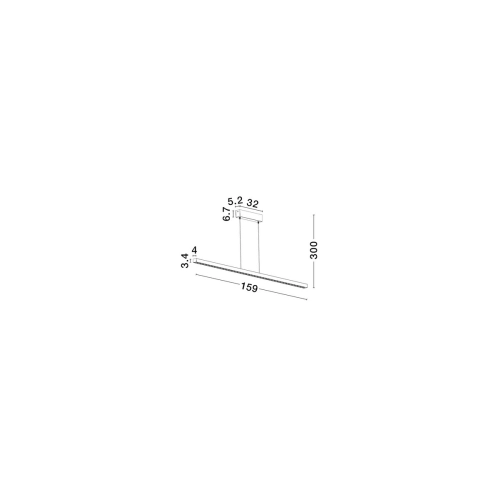 Závěsné LED svítidlo NOVA LUCE DEOS 25W 3000K 9030896 stmívatelné Triac (obrázek 3)