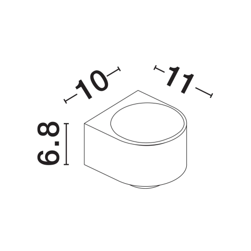 Nástěnné LED svítidlo NOVA LUCE OPERA 11W 3000K IP54 9030937 (obrázek 6)