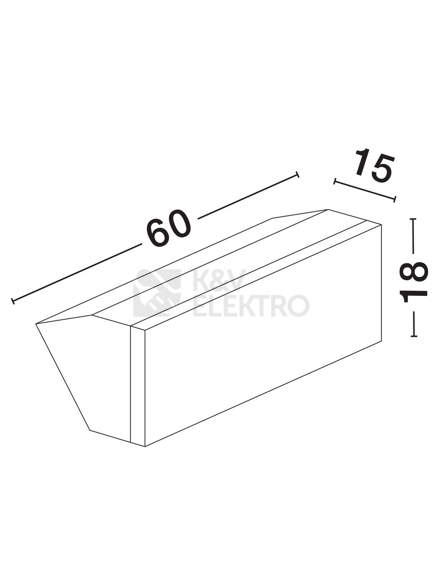 Obrázek produktu Nástěnné LED svítidlo NOVA LUCE STYLE 41W 3000K IP65 9030946 3