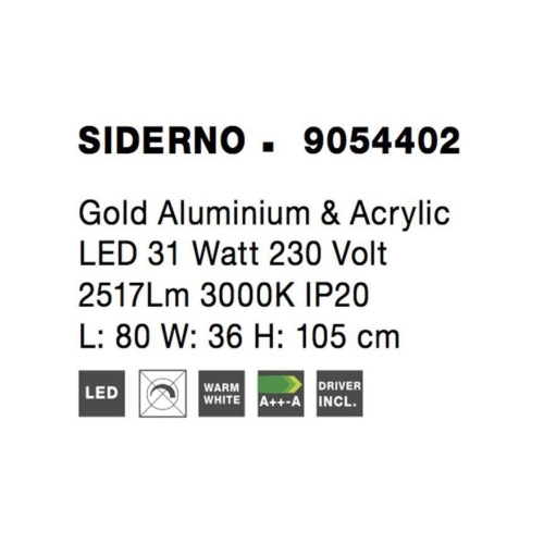 Stojací LED lampa NOVA LUCE SIDERNO 32W 3000K 9054402 (obrázek 7)