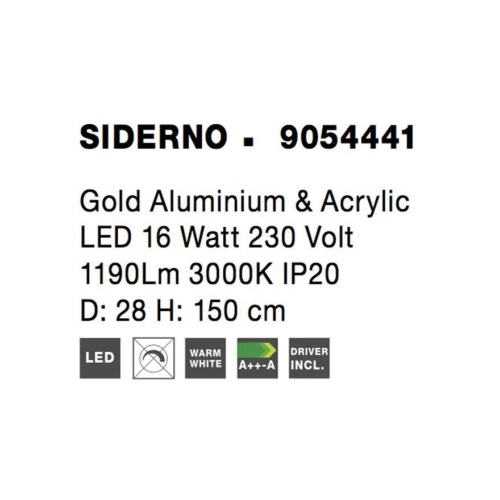 Závěsné LED svítidlo NOVA LUCE SIDERNO 16W 3000K 9054441 (obrázek 6)
