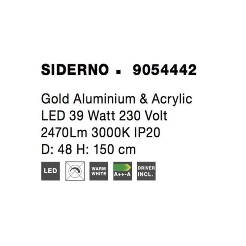 Závěsné LED svítidlo NOVA LUCE SIDERNO 39W 3000K 9054442 (obrázek 7)