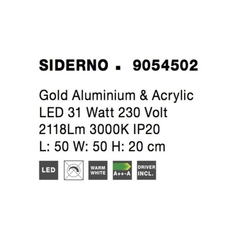 Stropní LED svítidlo NOVA LUCE SIDERNO 31W 3000K 9054502 (obrázek 6)