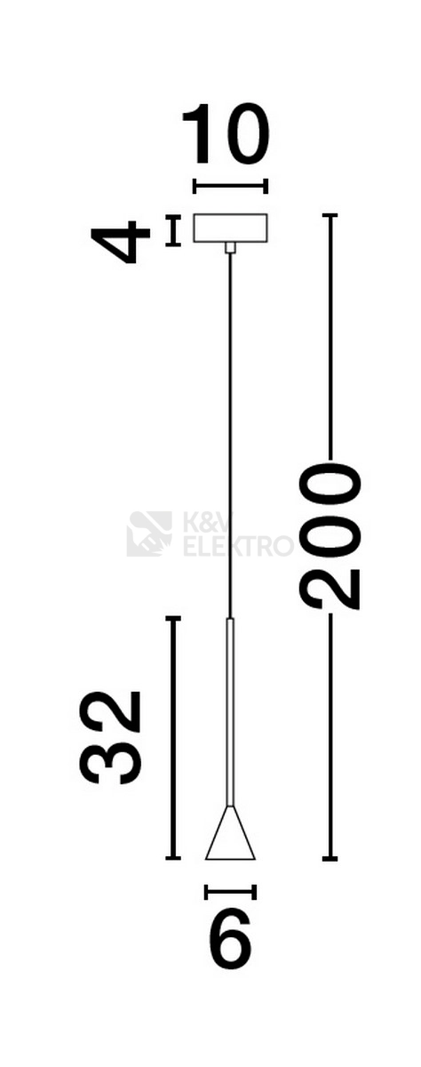 Obrázek produktu Závěsné LED svítidlo NOVA LUCE NET 6W 3000K 9060217 stmívatelné Triac 4