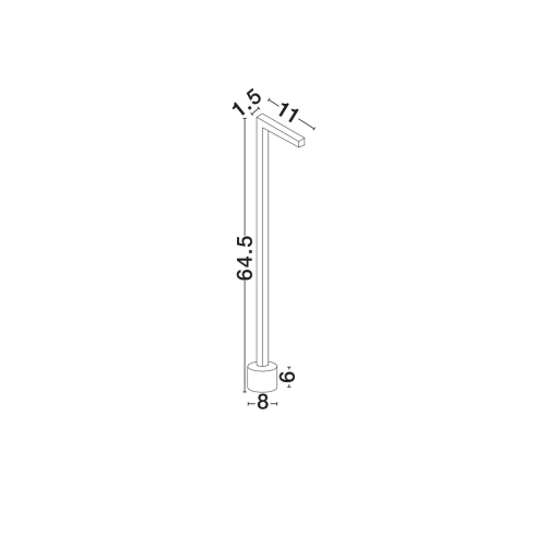 Sloupkové LED svítidlo NOVA LUCE PIPE 5W 3000K IP65 9060264 (obrázek 6)