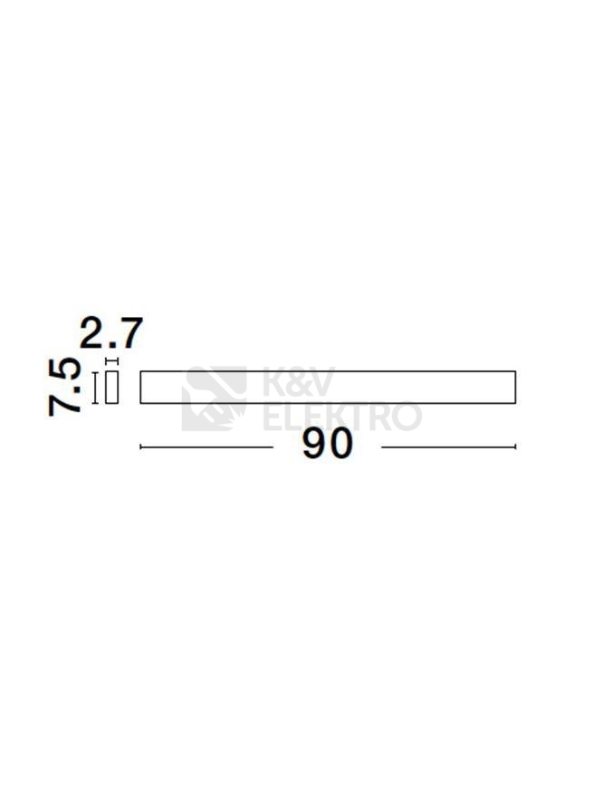 Obrázek produktu Nástěnné LED svítidlo NOVA LUCE SELINE 36W 3000K 9060912 3