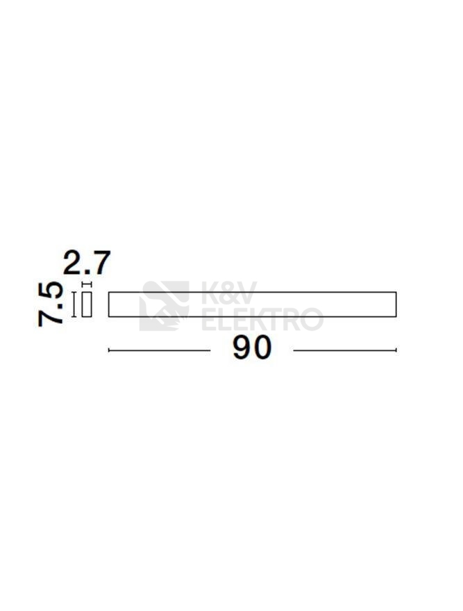 Obrázek produktu Nástěnné LED svítidlo NOVA LUCE SELINE 36W 3000K 9060913 4