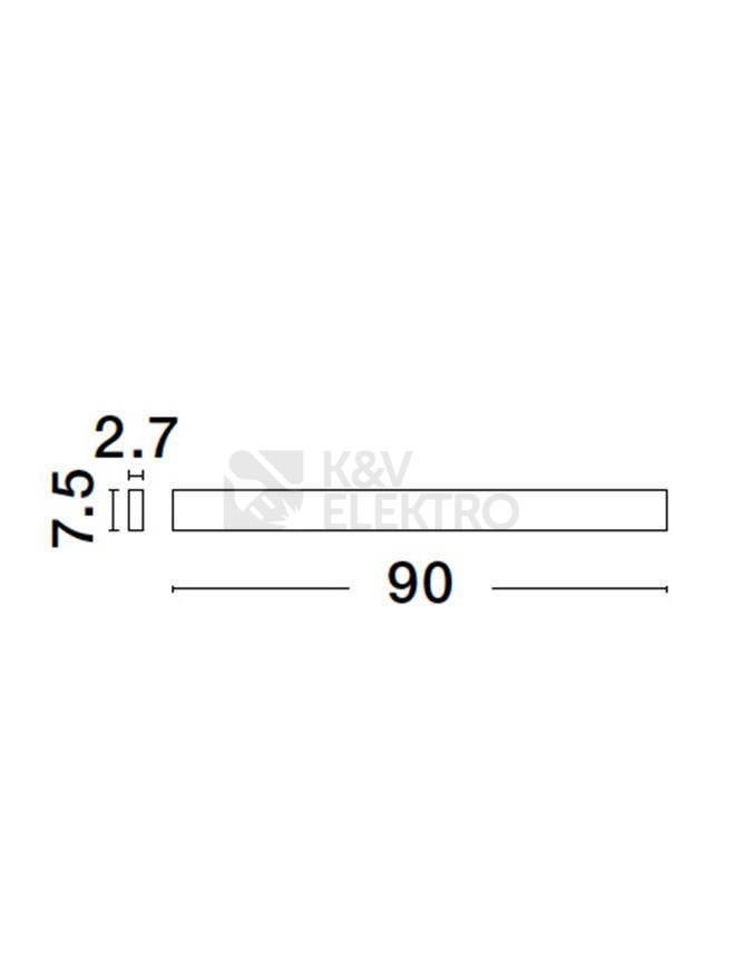 Obrázek produktu Nástěnné LED svítidlo NOVA LUCE SELINE 36W 3000K 9060914 1