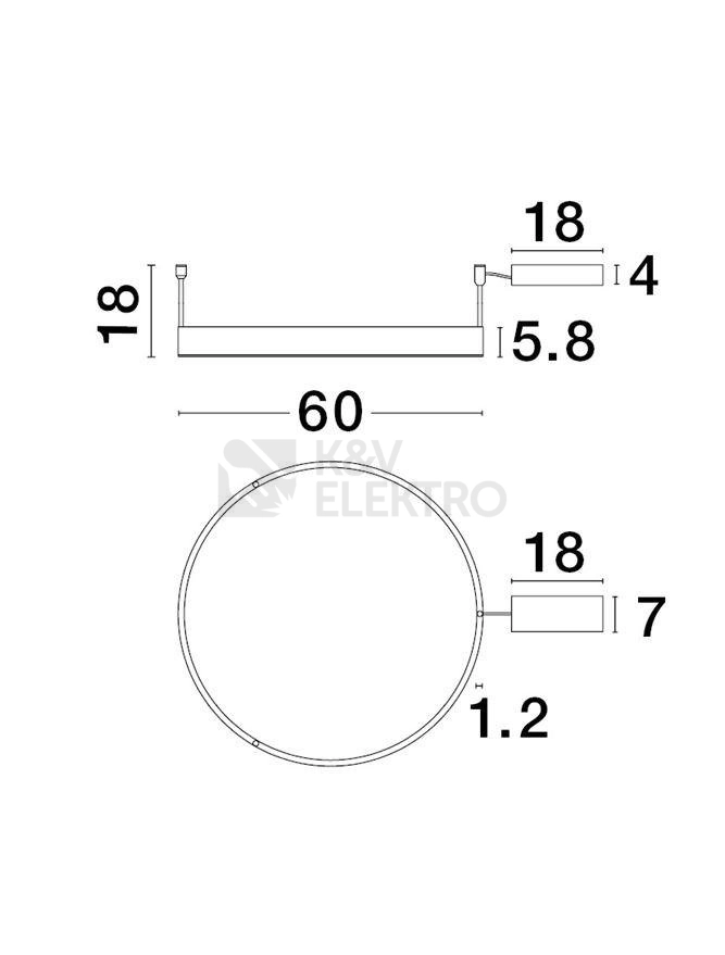 Obrázek produktu Stropní LED svítidlo NOVA LUCE MOTIF 46W 3000K 9063600 stmívatelné Triac 4