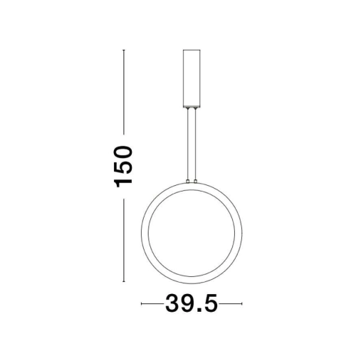 Závěsné LED svítidlo NOVA LUCE CHANGE 26W 3000K 9070166 stmívatelné Triac (obrázek 3)