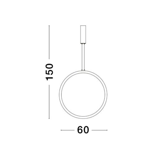 Závěsné LED svítidlo NOVA LUCE CHANGE 36W 3000K 9070167 stmívatelné Triac (obrázek 3)