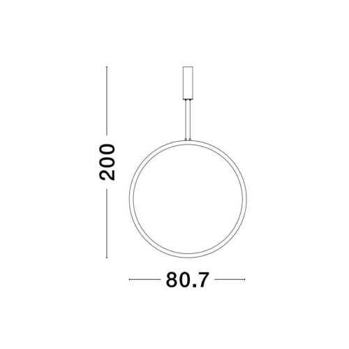 Závěsné LED svítidlo NOVA LUCE CHANGE 48W 3000K 9070170 stmívatelné Triac (obrázek 3)