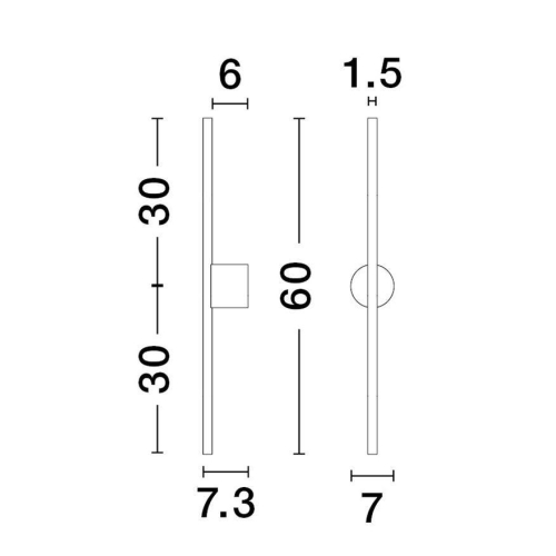 Nástěnné LED svítidlo NOVA LUCE ADEN 10W 3000K 9081102