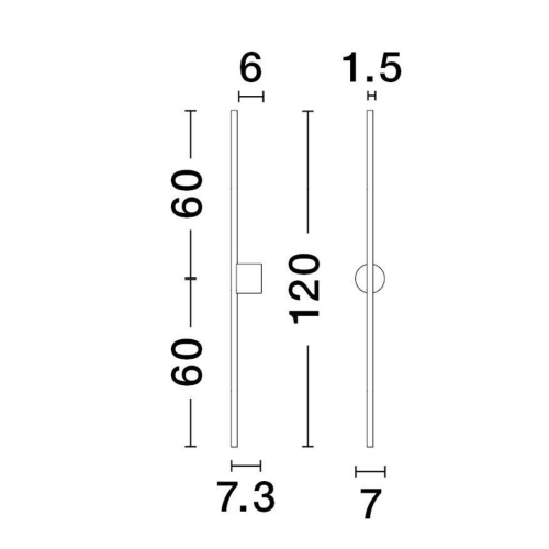 Nástěnné LED svítidlo NOVA LUCE ADEN 20W 3000K 9081103