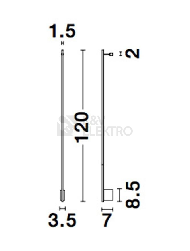 Obrázek produktu Nástěnné LED svítidlo NOVA LUCE GROPIUS 20W 3000K 9081120 9