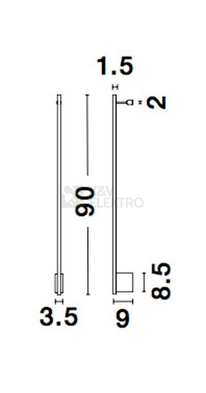 Obrázek produktu Nástěnné LED svítidlo NOVA LUCE GROPIUS 15W 3000K 9081140 6