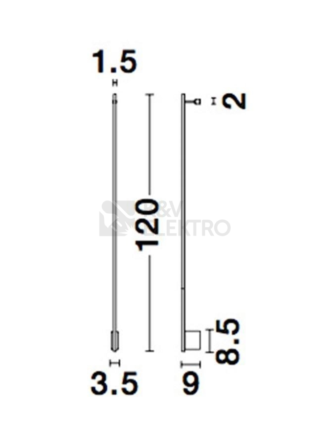 Obrázek produktu Nástěnné LED svítidlo NOVA LUCE GROPIUS 20W 3000K 9081150 9