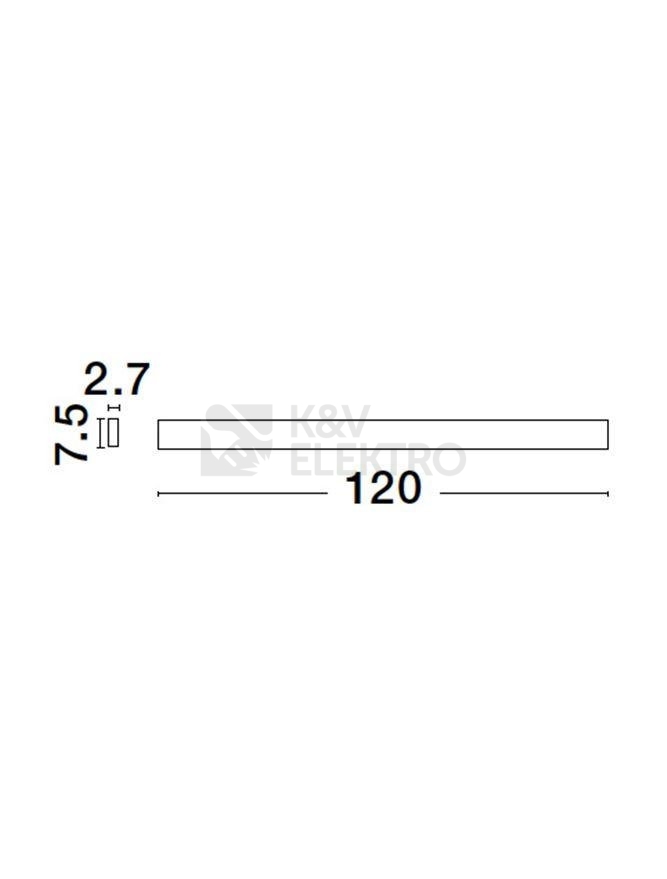 Obrázek produktu Nástěnné LED svítidlo NOVA LUCE SELINE 44W 3000K 9081200 5