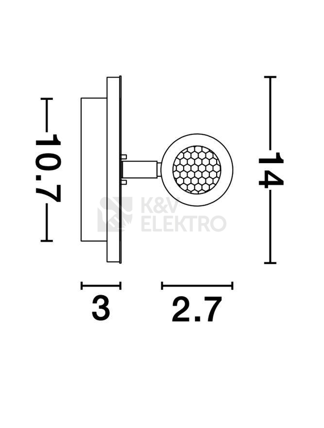 Obrázek produktu Nástěnné LED svítidlo NOVA LUCE PENOR 9W 3000K 9081221 7