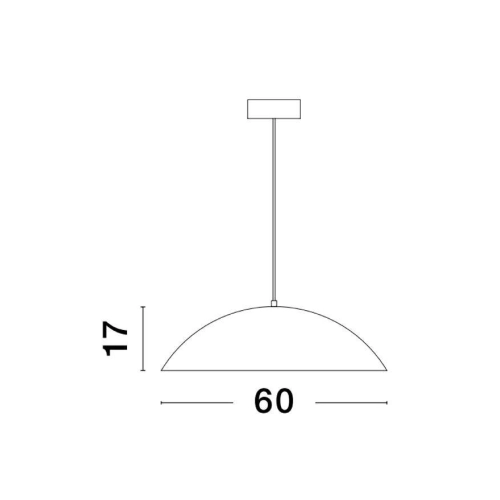 Závěsné LED svítidlo NOVA LUCE GLIM 42W 3000K 9081280 stmívatelné Triac (obrázek 2)
