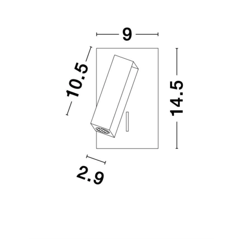 Nástěnné LED svítidlo NOVA LUCE DONA 3W 3000K 9081351 (obrázek 10)