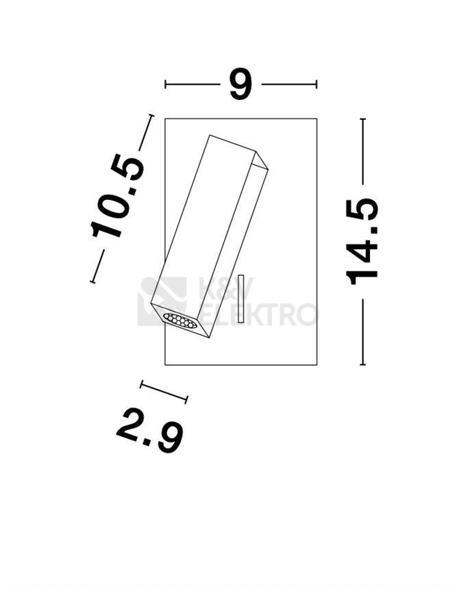 Obrázek produktu Nástěnné LED svítidlo NOVA LUCE DONA 3W 3000K 9081351 9