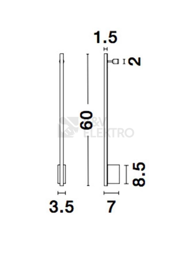 Obrázek produktu Nástěnné LED svítidlo NOVA LUCE GROPIUS 10W 3000K 9081600 7