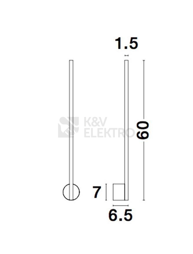 Obrázek produktu Nástěnné LED svítidlo NOVA LUCE ADEN 10W 3000K 9081800 5