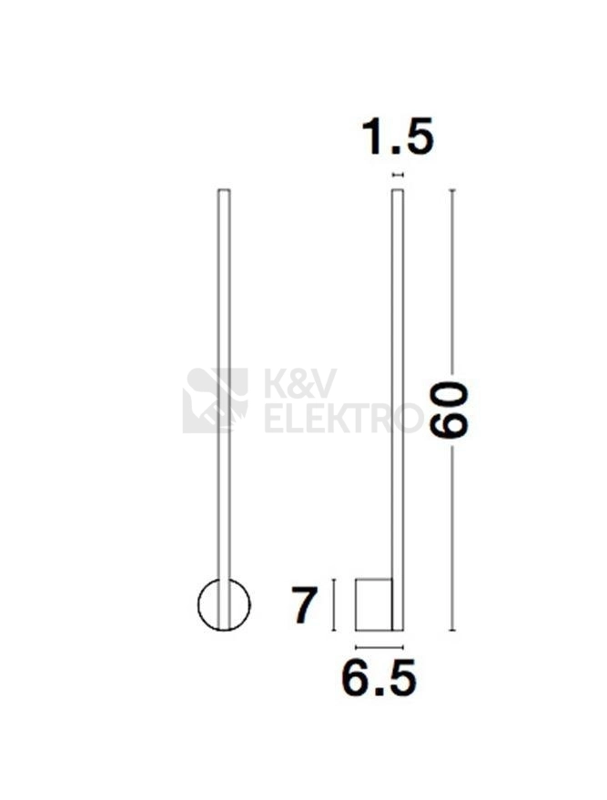 Obrázek produktu Nástěnné LED svítidlo NOVA LUCE ADEN 10W 3000K 9081800 5
