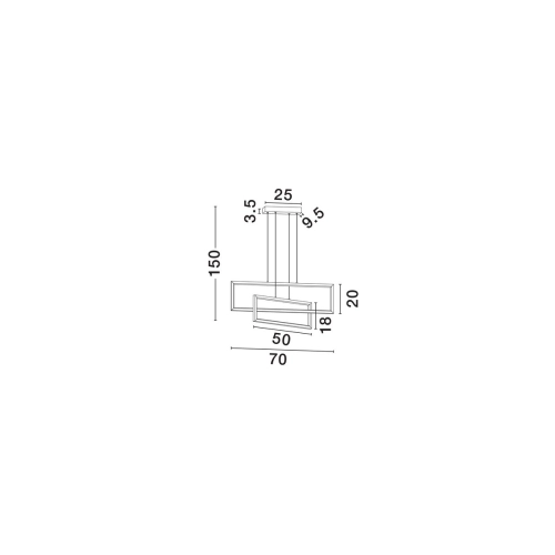 Závěsné LED svítidlo NOVA LUCE ALIS 47W 3200K 9081817 stmívatelné Triac (obrázek 6)
