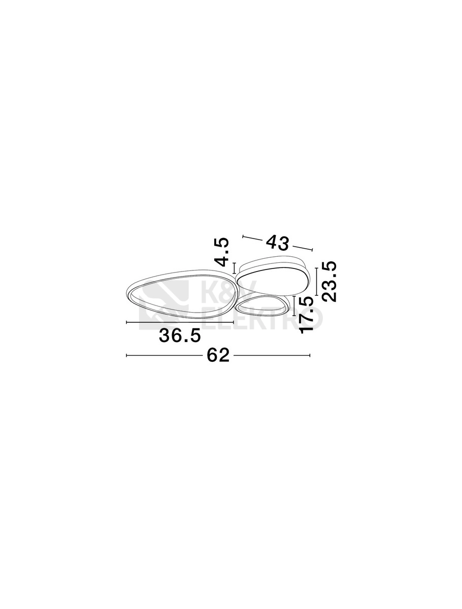 Obrázek produktu Stropní LED svítidlo NOVA LUCE ALTUS 31W 3200K 9081828 stmívatelné Triac 5