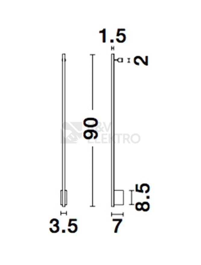 Obrázek produktu Nástěnné LED svítidlo NOVA LUCE GROPIUS 15W 3000K 9081900 7
