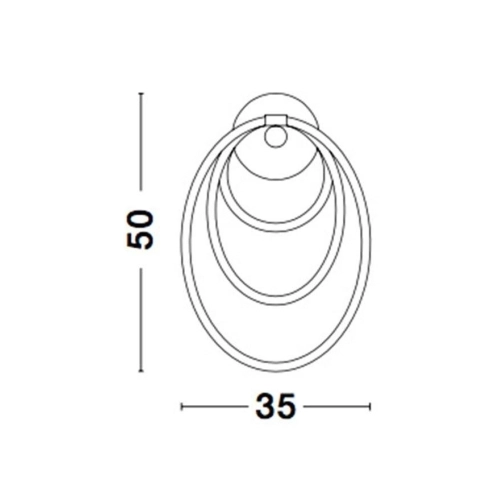 Nástěnné LED svítidlo NOVA LUCE CERELIA 29,5W 3000K 9082091 (obrázek 6)